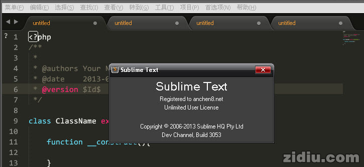 Sublime Text 3代码编辑软件 绿色免安装汉化版X64/X84下载